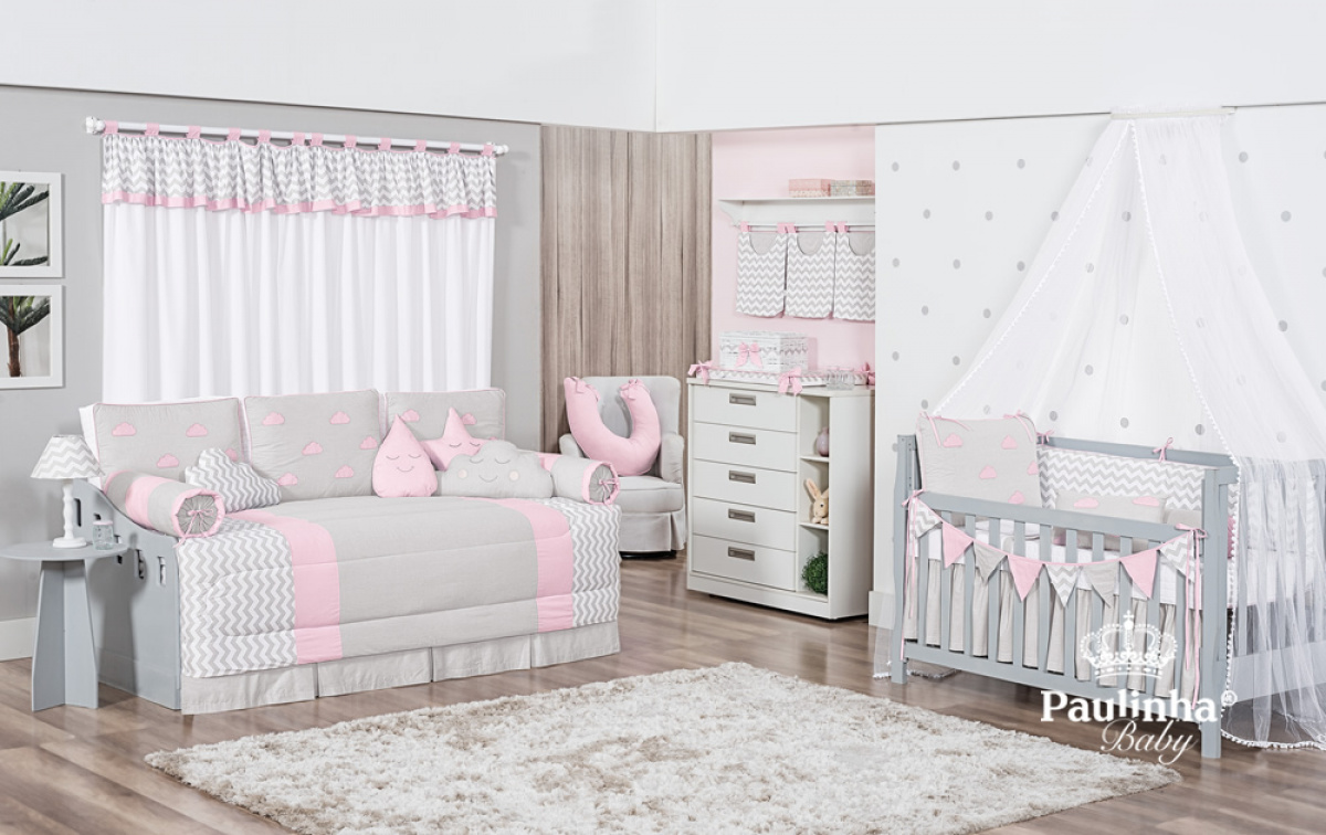 Nuvens Baby Rosa