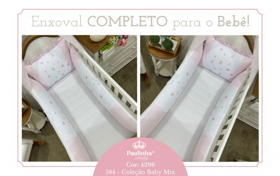 Baby Mix Rosa Borboleta 140 Fios