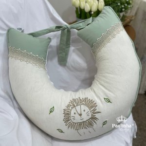 Almofada de Amamentação Bernardo Baby Malva Lion 200 Fios