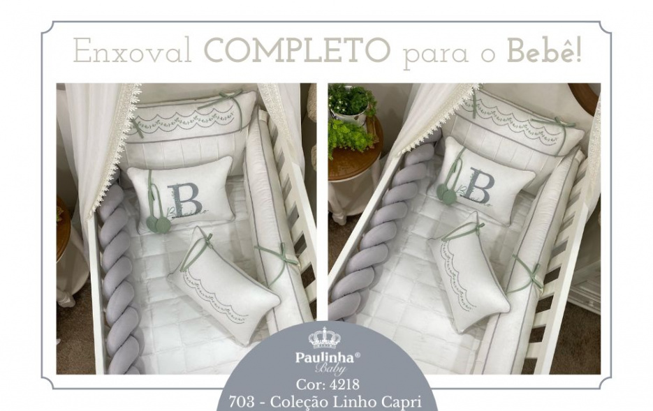 Linho Capri Kaira Baby Personale com 400 Fios