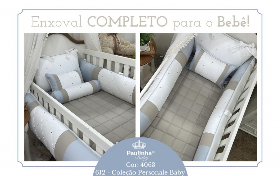 Personale Baby Branco Cinza e Fendi 200 Fios