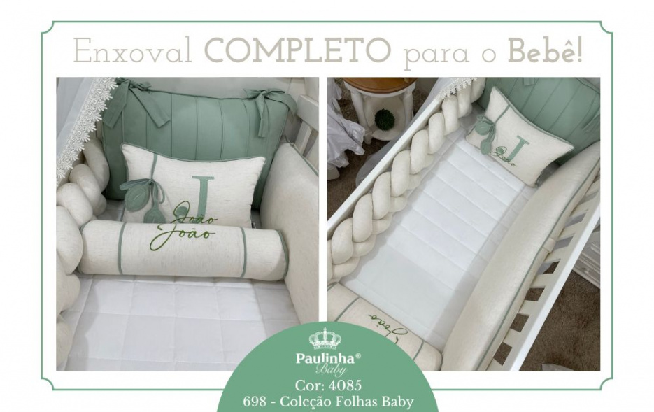 Folhas Baby Verde Malva 200 Fios