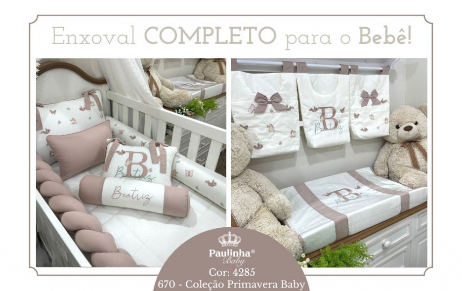 Primavera Baby Borboletas Terracota 200 Fios