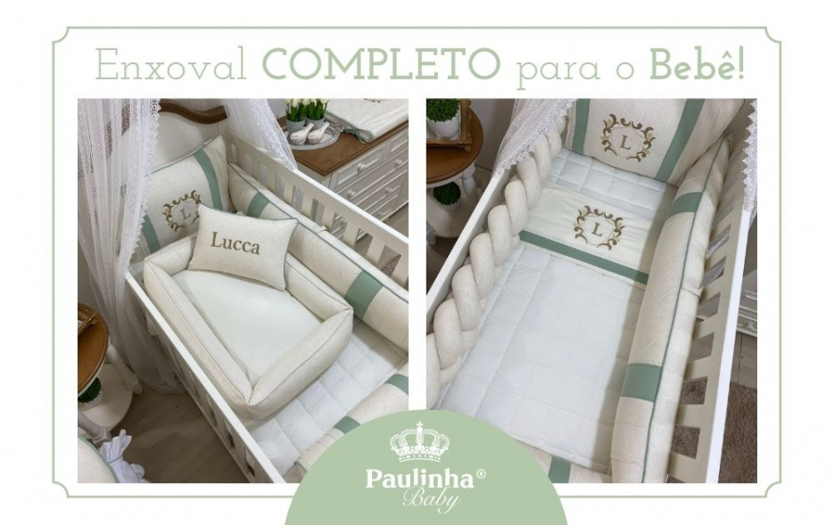 Lucca Baby Linho e Verde Malva 200 Fios