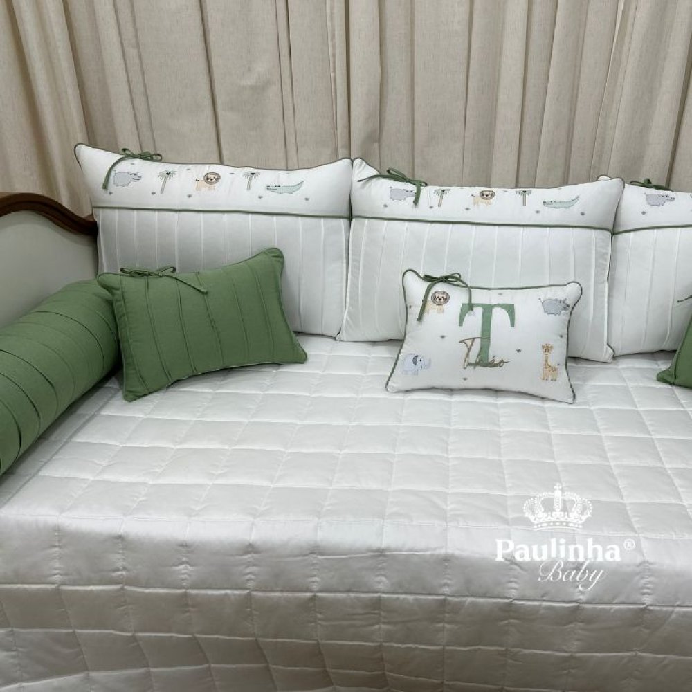 Enxoval de Cama Babá 06 Peças Fibra de Bambu Selva