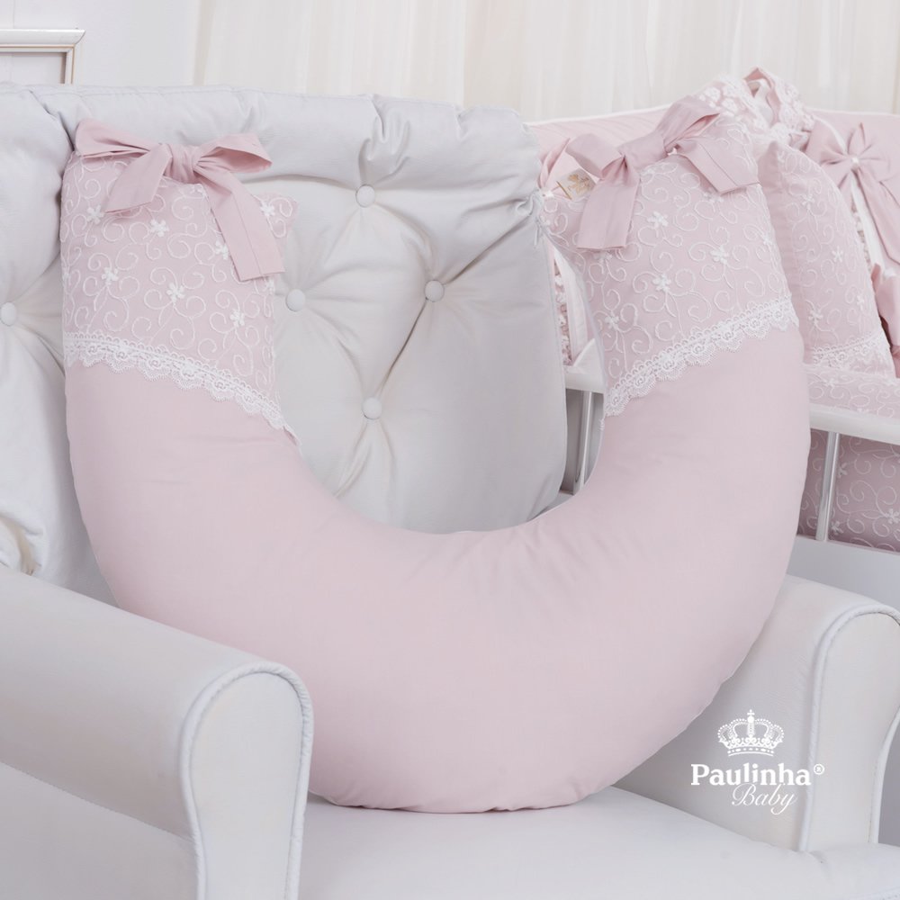 Almofada de Amamentação Bababinho Baby Rose 200 Fios