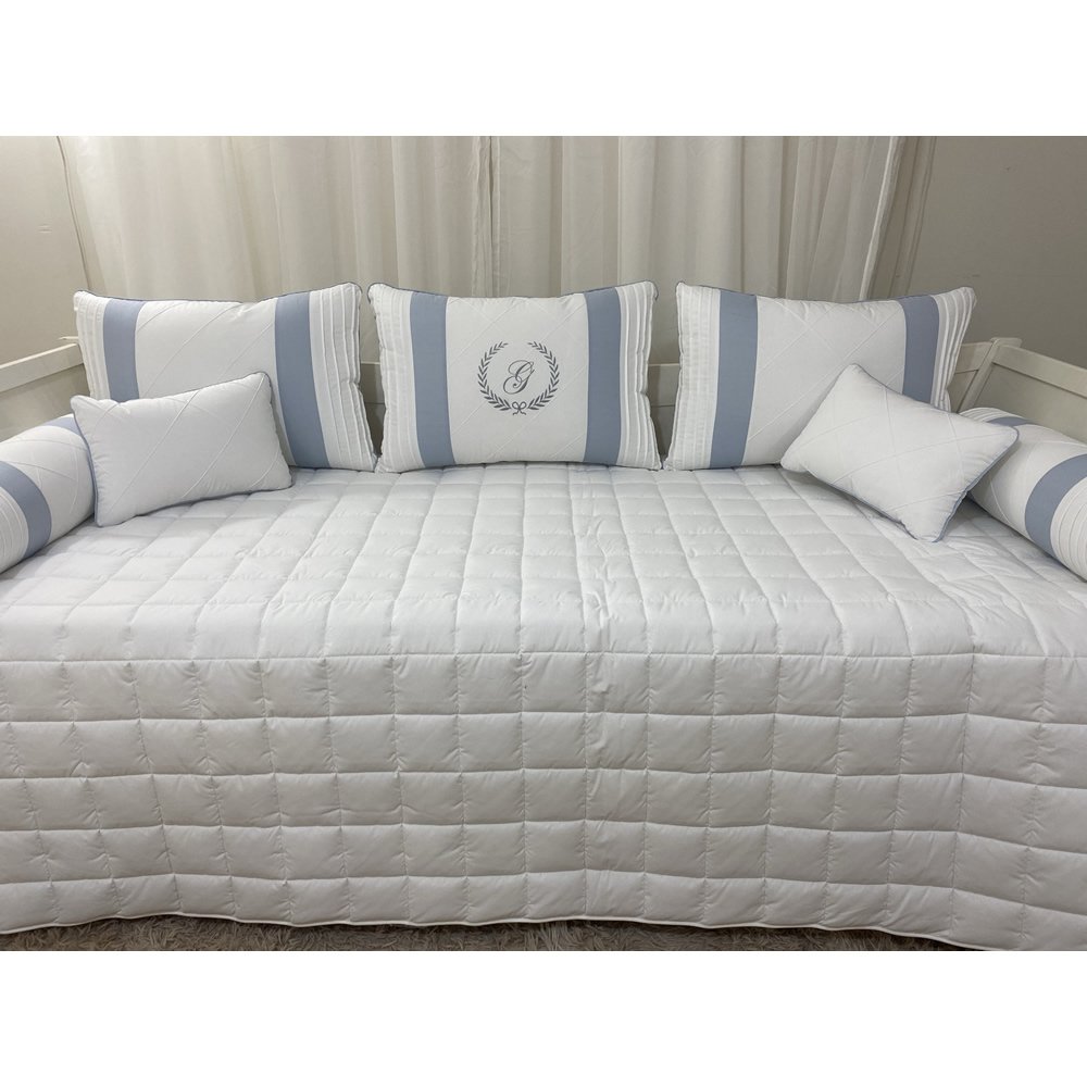 Enxoval de Cama Babá 08 Peças Gabriel Baby 200 Fios