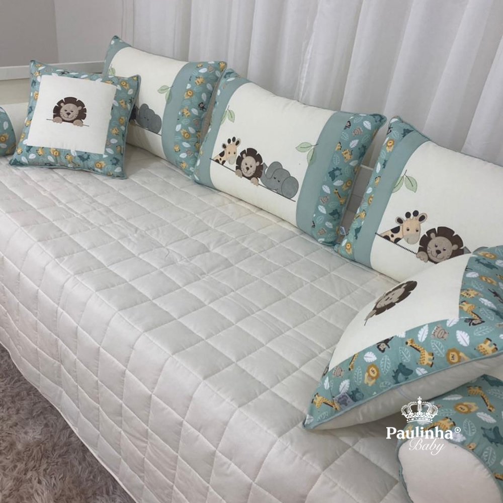 Enxoval de Cama Babá 06 Peças Baby e Baby Meus Bichinhos New Malva