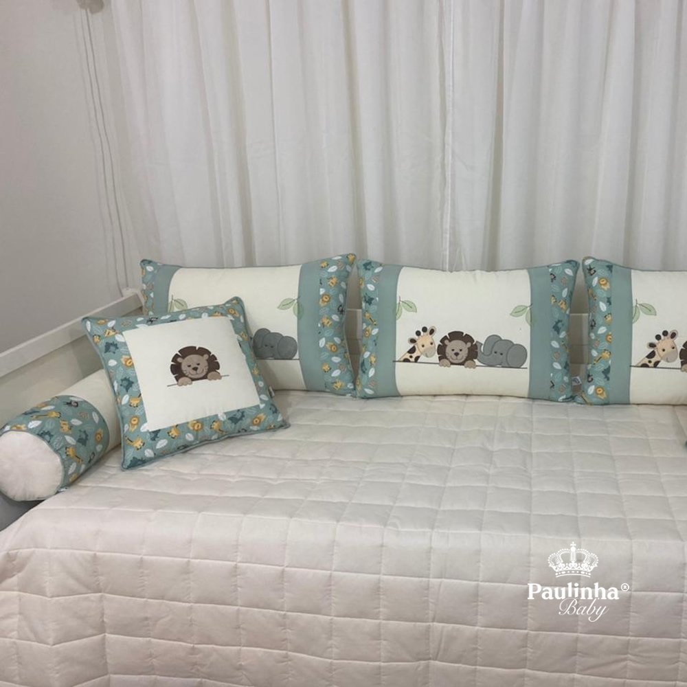 Enxoval de Cama Babá 06 Peças Baby e Baby Meus Bichinhos New Malva