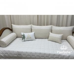 Enxoval de Cama Babá 06 Peças Linho Baby Rochilie