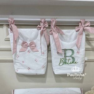 Porta Objeto 02 Peças Personale Baby Rose e Malva