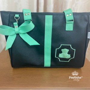 Bolsa de Passeio Leader Preto e Verde